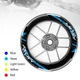 17 inch Vinyl Wheel Rim Stickers S26B For Yamaha FZ07 MT-07 18 19 20 21
