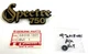 56018-1301 NOS Kawasaki KZ 750 Spectre Side cover Emblem With Hardware