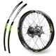 Green R02B MX Bikes Strips Rim Sticker For Kawasaki KLX 400R 2003-2005