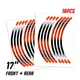 B01B For Honda CBR650R 2019-2020 Orange Wheel Decal Sticker