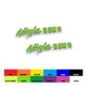 12cm GREEN Fairing Sticker Decal Letter Motorcycle For Kawasaki NINJA 650R