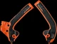 ACERBIS X Grip Frame Guards Orange Black KTM 85 SX 18-23