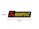 AKRAPOVIC UNIVERSAL HEATPROOF STICKER 120X34,5 MM