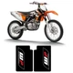 KTM WP Suspension Bike Upper Forks MX Decal Stickers Graphic Set Black KTM