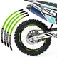 21" 18" A01B Stripe Dirt Bike Wheel Stickers For BETA 450 RS 08-14 13 12 11 10