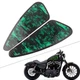 Green Skull Motorcycle Decals Fuel Gas Tank Pad Stickers for Harley XL883 1200