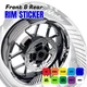 AA02 17 inch Wheel Rim Sticker Stripe For Honda NC700 X 12-17 12 13 14 15 16