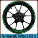 For Kawasaki Vulcan S 650 cc Wheel Hub Rim Decorative Decal Reflective Sticker