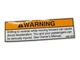 2003-2007 HONDA MOTORCYCLE NA ARX1200N3 WARNING LABEL 87543-HW1-670 NEW OEM
