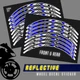 Reflective Sticker Strip Yellow Pattern SH14 For Ducati 1299 Panigale 2015-2019
