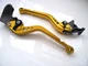 Yamaha YZF750R (93-98), CNC levers long gold/black adjusters, F14/C777