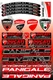 Ducati Panigale R 899 949 1199 1299 motorcycle decal set 49 stickers Laminated