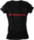 FACTORY EFFEX Women's Honda V-Neck T-Shirt Black Large 16-88344