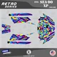 Graphics Kit for SEA-DOO XP (1993-1996) Retro Series - BLUE