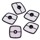 5-Pack HQRP Air Filter for Echo Outdoor Equipment, A226001410 Replacement