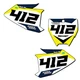 TC 65 SG63  Custom MX Number Plates Senge Graphics Kit Compatible with Husqvarna