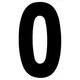 Factory Effex "FX Pro 7"" Number Black #0" 02-4340