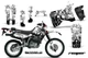 Graphic Stickers +#PLT/RIM Decals For Honda XR650L 1993-2025 REAPER W