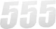 DCOR - 45-28-5 - Slash Number Plate - #5 - White - 4"