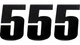 MOOSE RACING VINYL RACE NUMBERS 5 - BLACK - 6'' 80115