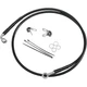 Drag Specialties 1741-2952 Extended Stainless Steel Rear Brake Line Kit - Black