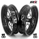 KKE 17" Supermoto Wheels Rim Fit Suzuki DRZ400SM 2005-2024 DRZ400E DRZ400S Black