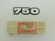 56018-138 Kawasaki Side Cover Emblem H2 MKIV 1972-73 K74m