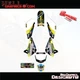 Decals Stickers FIT Suzuki DRZ125 2001-2007 Bline Blackyellow Graphics Kit