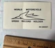 Triumph World Speed Holder 44-00057 - 3&rdquo; Vinyl Transfer Decal