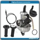 For Honda XR80R1985-2004 XR75 1973-1978 Carburetor Carb w/ Throttle Grip Cable