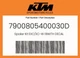 KTM Genuine Spoiler Kit Exc/Xc-W 19With Decal - 7900805400030D
