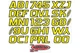 Hardline Series 700 Registration Kit Yellow/Black with Outline YEBLK700