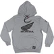D'Cor Visuals Honda Wing Sweatshirt Grey Xl | 85-204-4