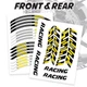 FC66 17'' Rim Wheel Stickers Decal Graphic Kit For Yamaha FZ07 MT-07 18-21 20 19