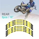 21" 18" A01B Stripe Dirt Bike Wheel Stickers For Suzuki DR-Z 250 01-07 06 05 04