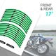 Dark Green S04B Morocycle Tape Wheel Sticker 17" For Suzuki Bandit GSF1250 07-18
