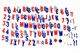 Aftermarket XK004-13 4.25" Red Blue Vinyl Letter/Number Kit
