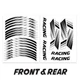 White 17 inch Wheel Sticker Decal AX2 For Kawasaki Ninja ZX-14R 12-20 19 18 17
