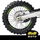 GREEN LINE Wheel Stickers Decals Dirt Bike For Kawasaki KLX 400R 03-05 04