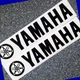 Yamaha R1 R6 R3 MT07 MT09 Set Black Tuning Fork Logo Decal Vinyl Sticker Fairing