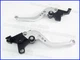 Yamaha FJR1300 (2004-2020), CNC levers short silver/black adjusters, F16/C777