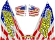 Pro Circuit T-6 Silencer Stars and Stripes Genuine Replacement Decal Sticker