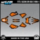 Graphics Kit for Suzuki DR650 (All Years) DR 650 Ember Series - ORANGE