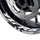 For Yamaha YZF R6 98-18 17 16 15 WHITE Rim Wheel Sticker Decal Tape 17 inch AA01