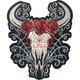 LETHAL THREAT D.O.D WESTERN SKULL LARGE EMBROIDERED PATCH - LARGE LT30228