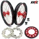 KKE 21/18 Cast Wheels for Honda XR400R 1996-2004 XR600R 91-2000 Dirt Bike Rims