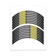 Yellow S05B Morocycle Tape Wheel Sticker 17" For Kawasaki Versys 1000 15-23 22