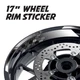 GB18 17'' Rim Wheel Stickers Decal Graphic Kit For Yamaha FZ07 MT-07 18-21 20 19