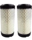 AIR FILTER Lot of 2 for Kubota 6A10082630 John Deere M113621 Fleetguard AF25550