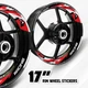 17 inch Rim Decal Wheel Sticker S10 For Yamaha FJ09 FJR1300 FZ6R FZ07